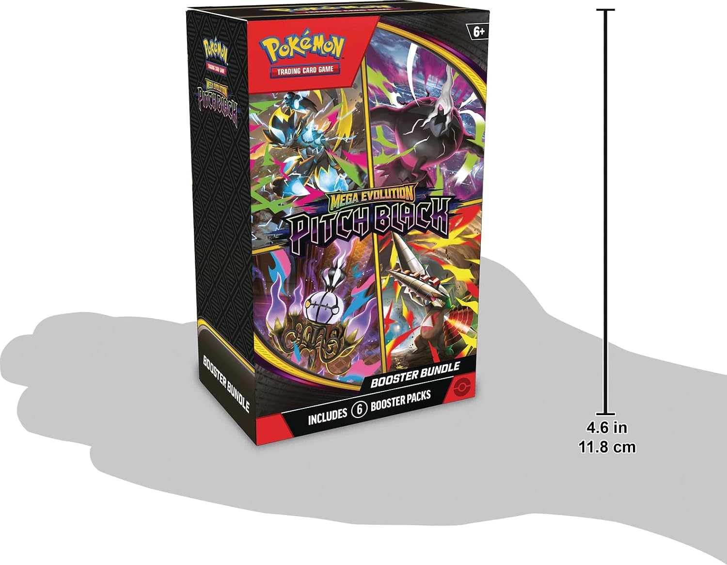 Pokémon TCG Mega Evolution Pitch Black Booster Bundle 6 Packs