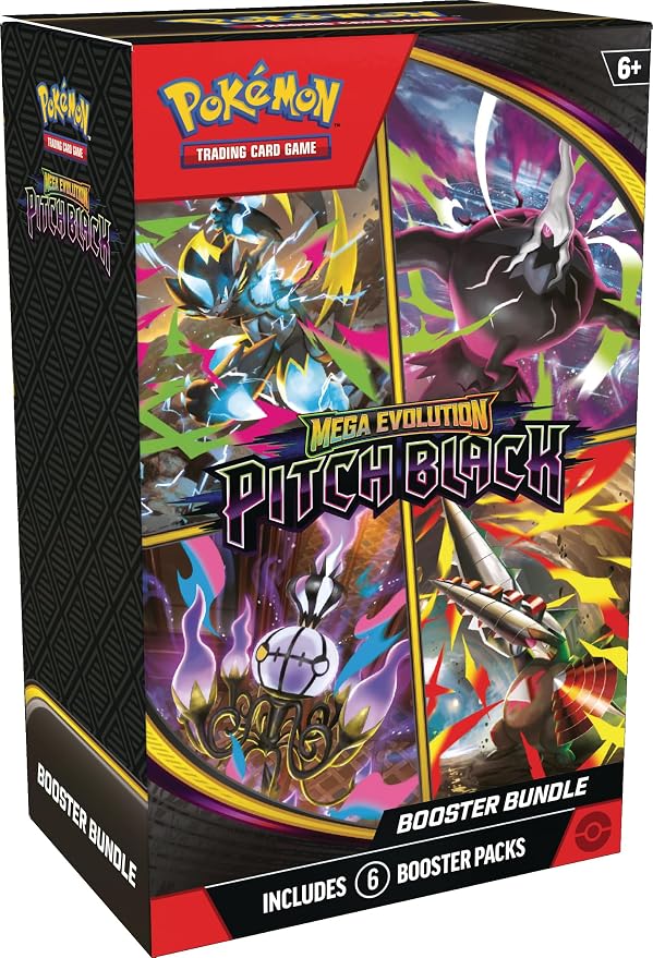 Pokémon TCG Mega Evolution Pitch Black Booster Bundle 6 Packs