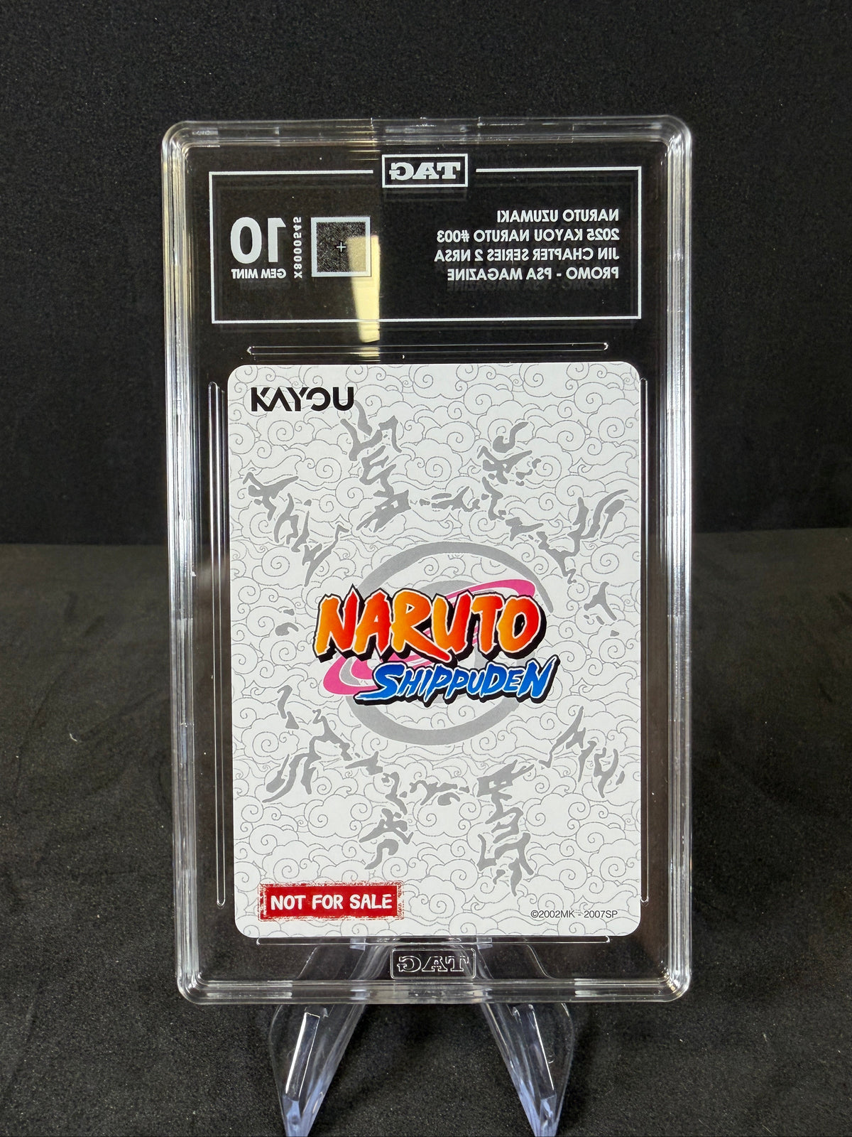 Kayou Naruto Uzumaki PR TAG 10 PSA Magazine English Foil Promo Card