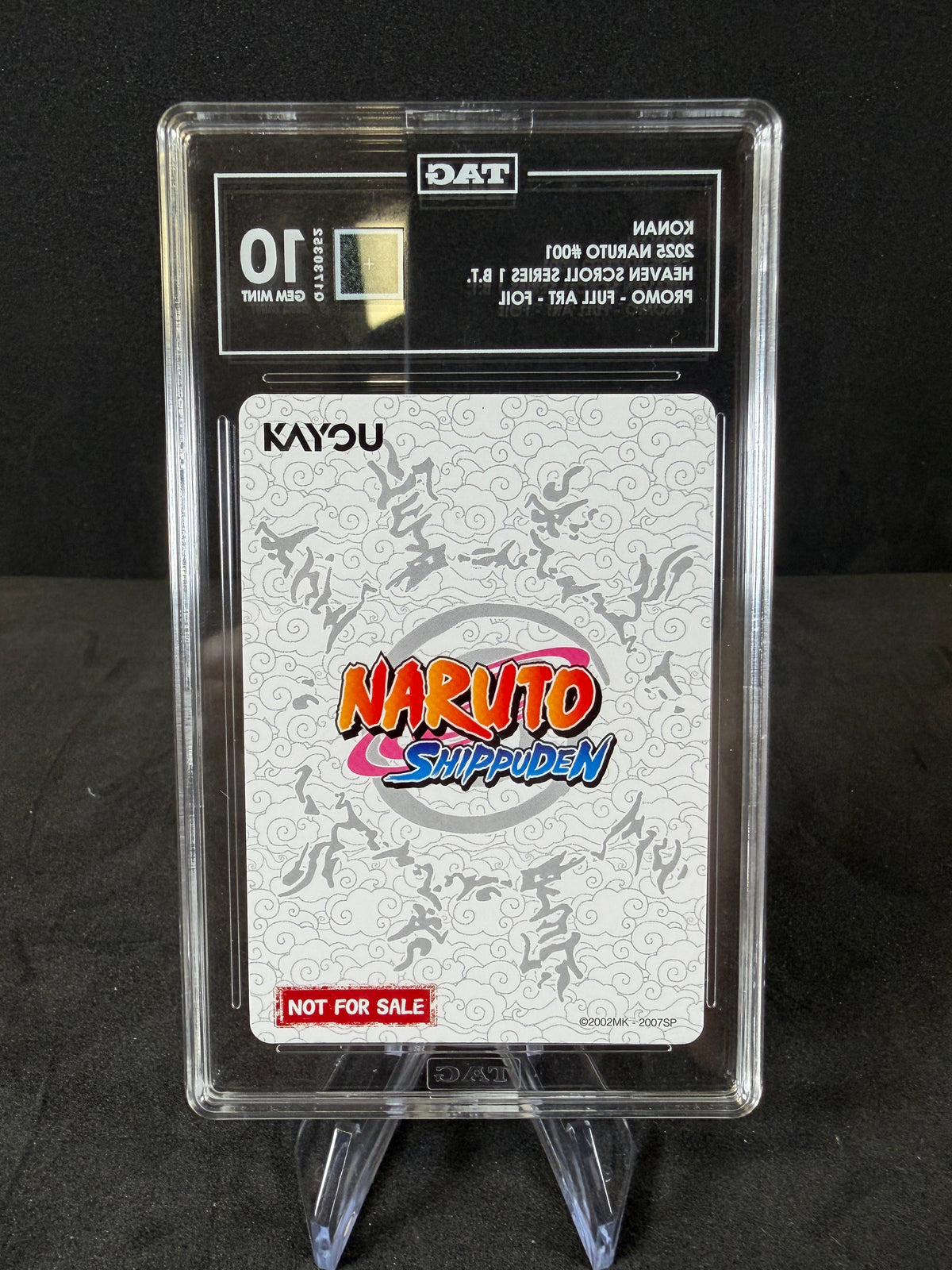 Kayou Naruto Konan PR TAG 10 Heaven Scroll English Foil Box Topper Promo Card